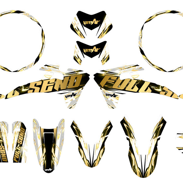 Kit déco Fantic 50cc 2017-2022 Haymakerz | autocollants moto | personnalisation 50cc | armysctv