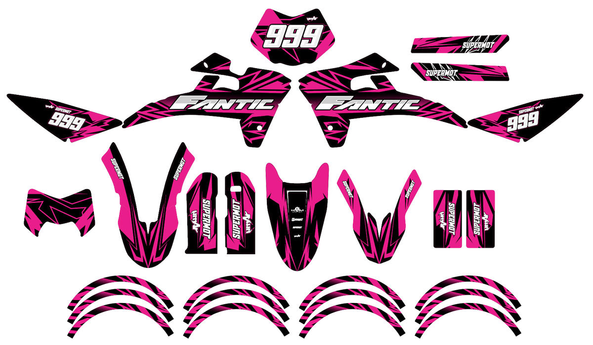 Kit déco Fantic 50cc 2017-2022 Huitième | autocollants moto | personnalisation 50cc | armysctv