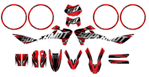 Kit déco Fantic 50cc 2017-2022 Illuzion | autocollants moto | personnalisation 50cc | armysctv