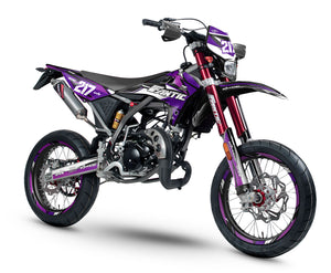 Dekor kit Fantic 50cc 2017-2022 Lilaks | Motorradaufkleber | Personalisierung 50cc | armysctv