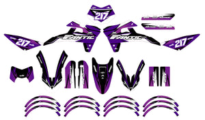 Dekor kit Fantic 50cc 2017-2022 Lilaks | Motorradaufkleber | Personalisierung 50cc | armysctv