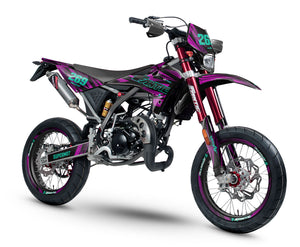 Dekor kit Fantic 50cc 2017-2022 Purple Rain | Motorradaufkleber | Personalisierung 50cc | armysctv