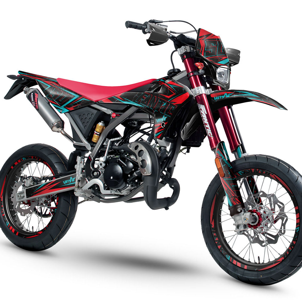 Kit déco Fantic 50cc 2017-2022 Schredder | autocollants moto | personnalisation 50cc | armysctv