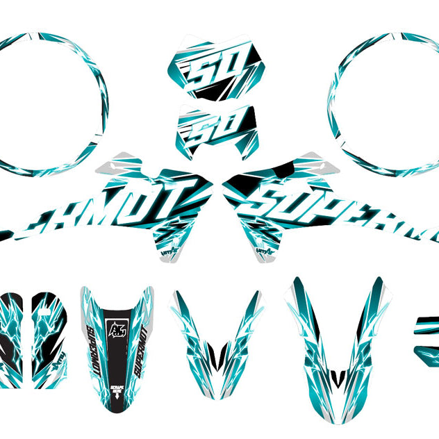 Kit déco Fantic 50cc 2017-2022 Shaker | autocollants moto | personnalisation 50cc | armysctv
