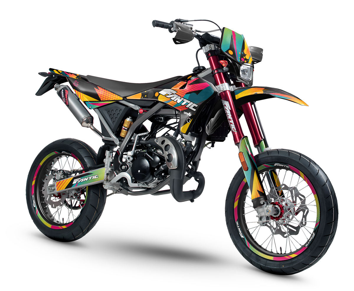 Kit pegatinas Fantic 50cc 2017-2022 Forma | pegatinas para moto | personalización 50cc | armysctv