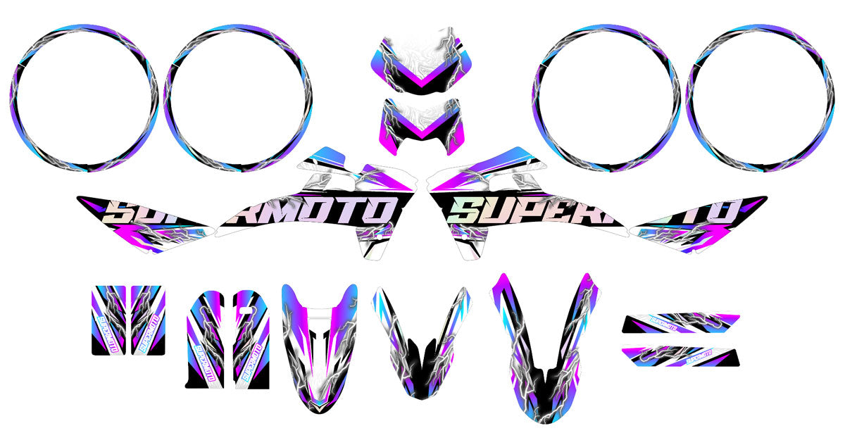 Kit déco Fantic 50cc 2017-2022 Shiro | autocollants moto | personnalisation 50cc | armysctv