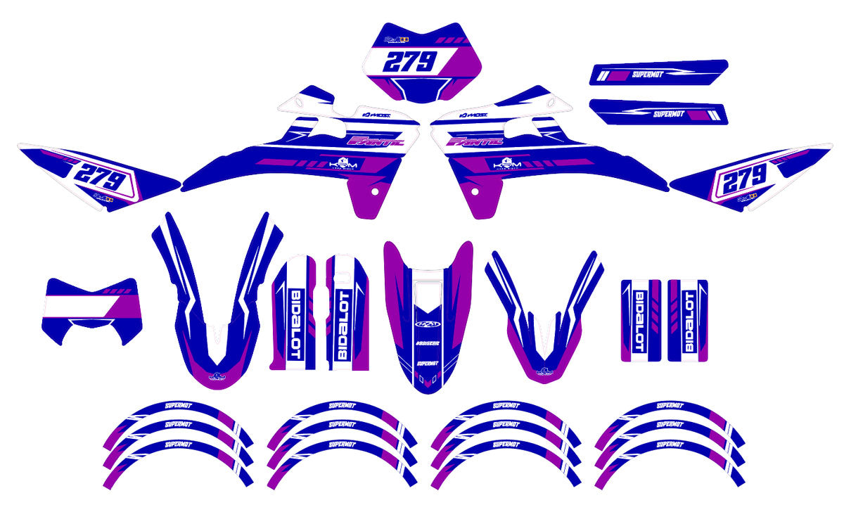 Dekor kit Fantic 50cc 2017-2022 Skynine | Motorradaufkleber | Personalisierung 50cc | armysctv