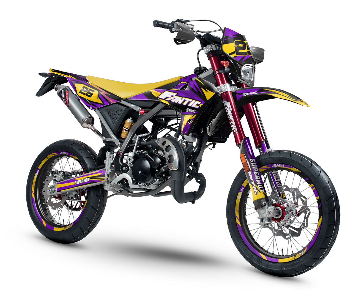 Graphics kit Fantic 50cc 2017-2022 Scrambler | motorcycle stickers | 50cc customization | armysctv