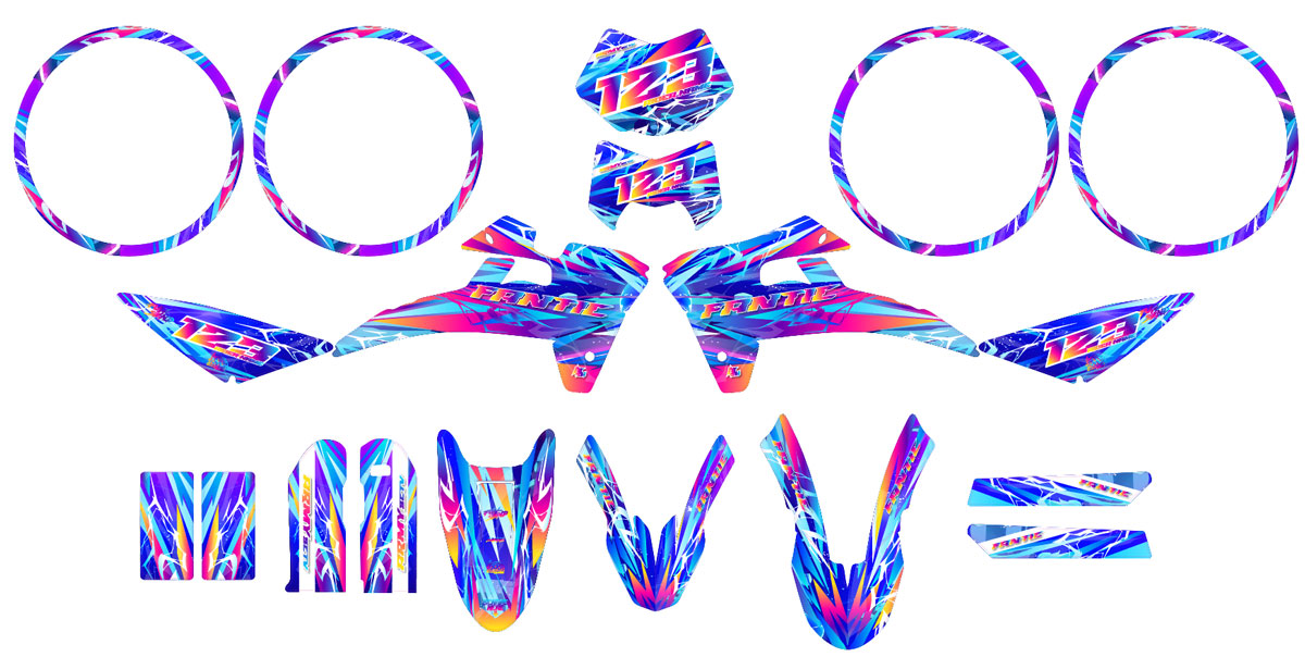 50cc Graphics kit Fantic 2017-2022 Ultravector