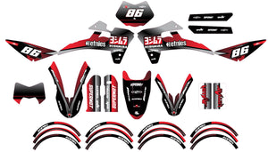 Dekor kit Fantic 50cc 2017-2022 Yoshi | Motorradaufkleber | Personalisierung 50cc | armysctv