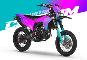 Dekor kit 100% custom Fantic 50cc XM 2023-2025 | Motorradaufkleber | Personalisierung 50cc | armysctv