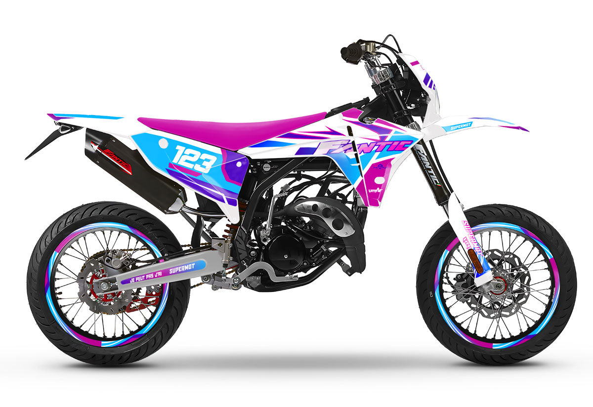 Kit déco Fantic 50cc 2023-2025 Artisse | autocollants moto | personnalisation 50cc | armysctv