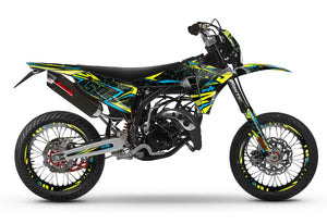 Dekor kit Fantic 50cc 2023-2025 Bleuz | Motorradaufkleber | Personalisierung 50cc | armysctv