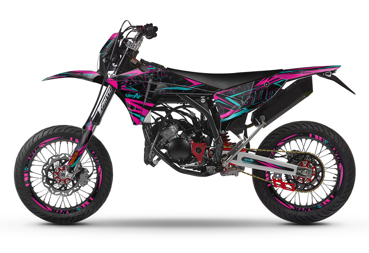 Kit déco Fantic 50cc 2023-2025 Bleuz | autocollants moto | personnalisation 50cc | armysctv