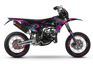Dekor kit Fantic 50cc 2023-2025 Bleuz | Motorradaufkleber | Personalisierung 50cc | armysctv