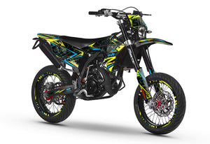 Dekor kit Fantic 50cc 2023-2025 Bleuz | Motorradaufkleber | Personalisierung 50cc | armysctv