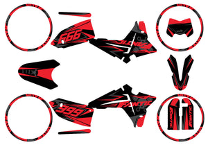 Dekor kit Fantic 50cc 2023-2025 Kalt | Motorradaufkleber | 50cc Personalisierung | armysctv