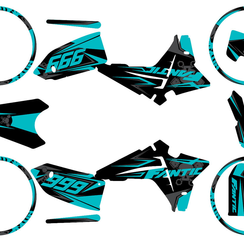 Graphics kit Fantic 50cc 2023-2025 Cold | motorcycle stickers | 50cc customization | armysctv