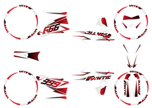 Dekor kit Fantic 50cc 2023-2025 Kalt | Motorradaufkleber | 50cc Personalisierung | armysctv