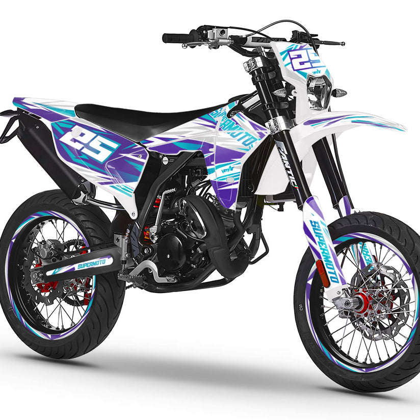 Kit déco Fantic 50cc 2023-2025 Complexity | autocollants moto | personnalisation 50cc | armysctv