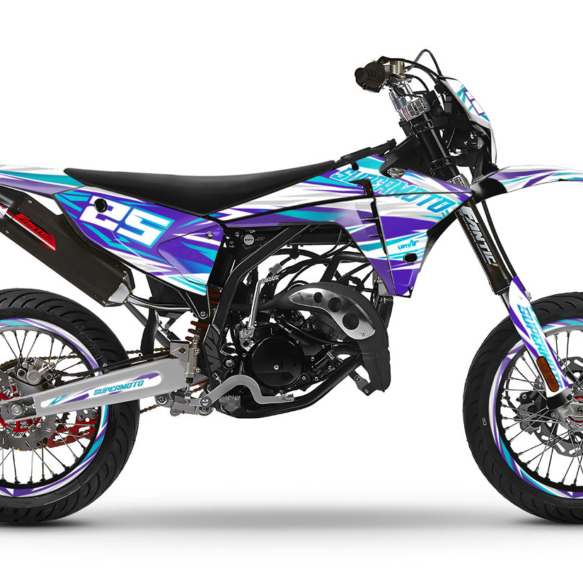 Kit déco Fantic 50cc 2023-2025 Complexity | autocollants moto | personnalisation 50cc | armysctv