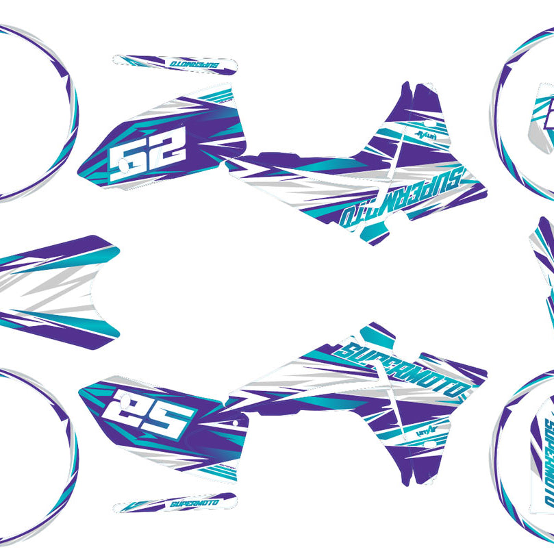 Kit déco Fantic 50cc 2023-2025 Complexity | autocollants moto | personnalisation 50cc | armysctv