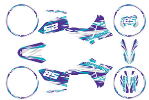 Kit pegatinas Fantic 50cc 2023-2025 Complejidad | pegatinas para moto | personalización 50cc | armysctv