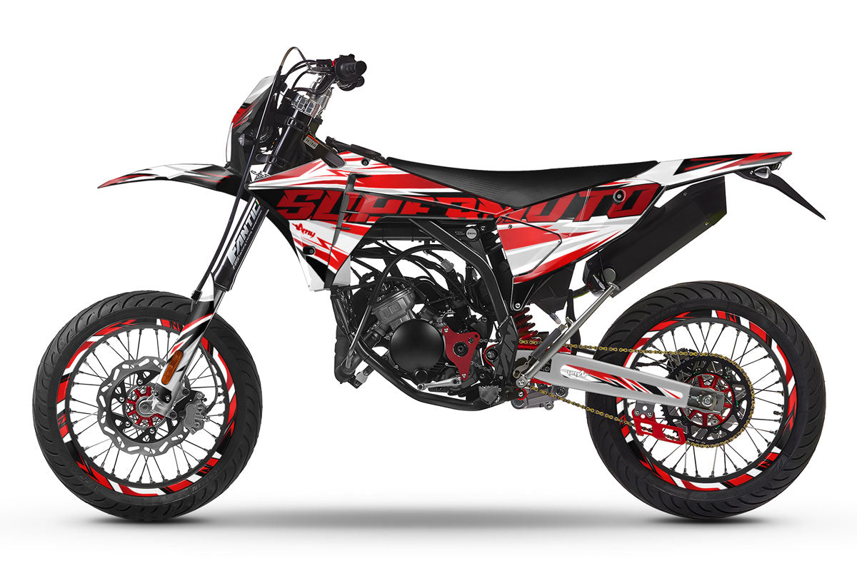 Kit déco Fantic 50cc 2023-2025 Courtesy | autocollants moto | personnalisation 50cc | armysctv