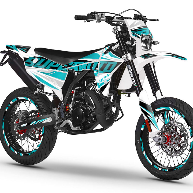 Graphics kit Fantic 50cc 2023-2025 Courtesy | motorcycle stickers | 50cc customization | armysctv