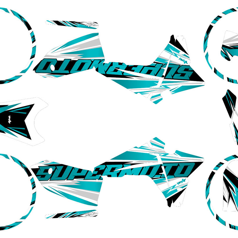 Graphics kit Fantic 50cc 2023-2025 Courtesy | motorcycle stickers | 50cc customization | armysctv