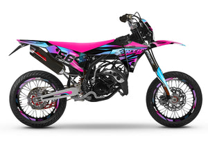 Graphics kit Fantic 50cc 2023-2025 Crazy Racer | motorcycle stickers | 50cc customization | armysctv
