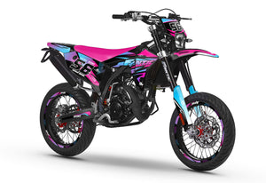Graphics kit Fantic 50cc 2023-2025 Crazy Racer | motorcycle stickers | 50cc customization | armysctv