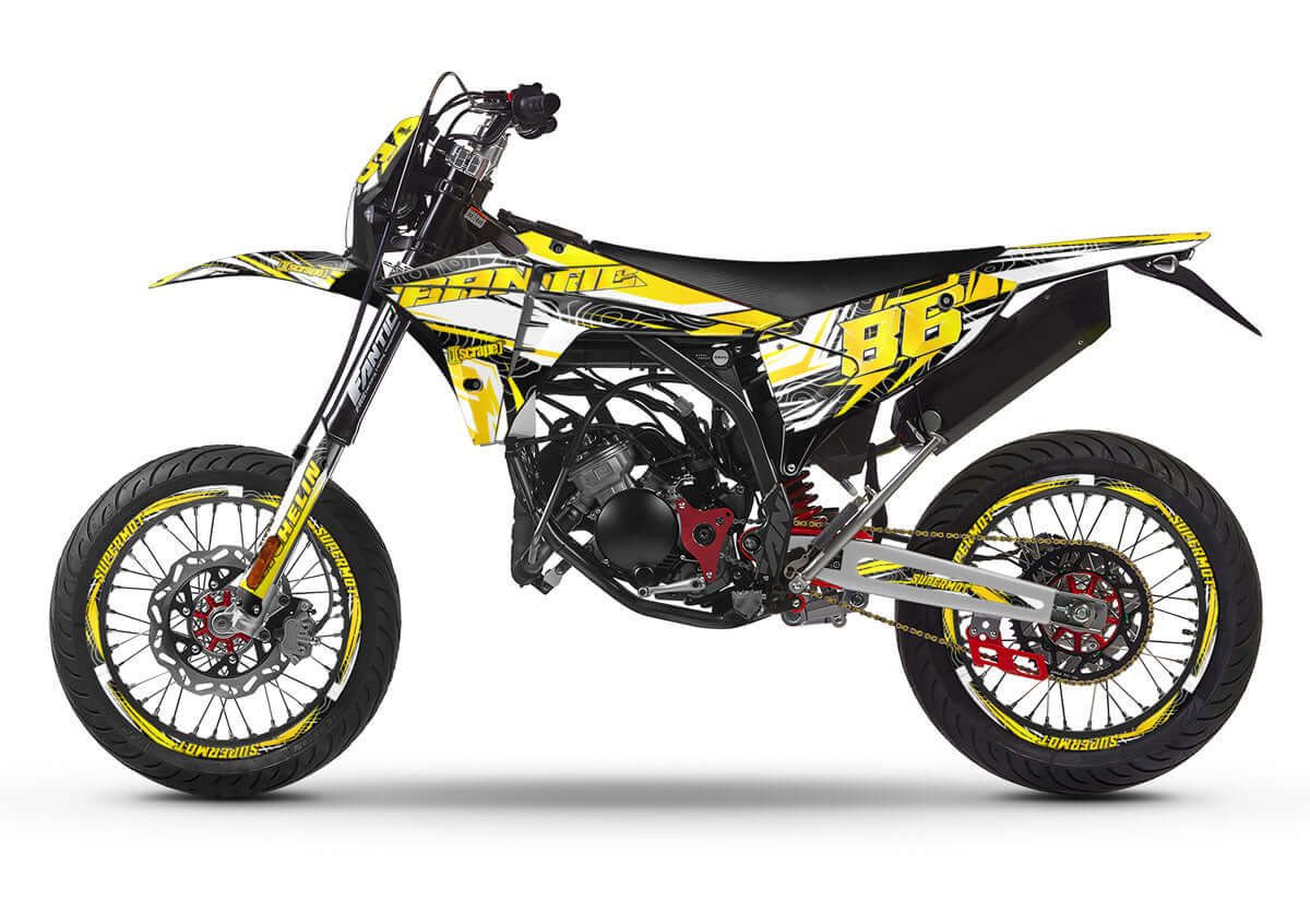 Kit déco Fantic 50cc 2023-2025 Dorado | autocollants moto | personnalisation 50cc | armysctv