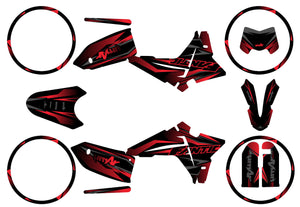 Dekor kit Fantic 50cc 2023-2025 Eclipse | Motorradaufkleber | Personalisierung 50cc | armysctv