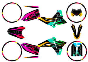 Dekor kit Fantic 50cc 2023-2025 Eclipse | Motorradaufkleber | Personalisierung 50cc | armysctv