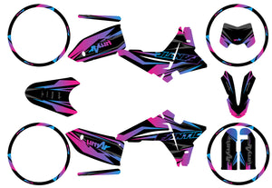 Dekor kit Fantic 50cc 2023-2025 Eclipse | Motorradaufkleber | Personalisierung 50cc | armysctv