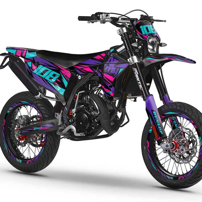 Kit déco Fantic 50cc 2023-2025 Electrify | autocollants moto | personnalisation 50cc | armysctv