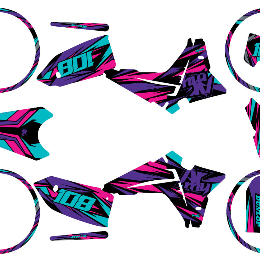 Kit déco Fantic 50cc 2023-2025 Electrify | autocollants moto | personnalisation 50cc | armysctv