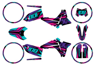 Dekor kit Fantic 50cc 2023-2025 Electrify | Motorradaufkleber | Personalisierung 50cc | armysctv