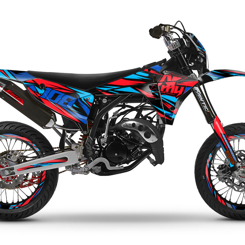 Kit déco Fantic 50cc 2023-2025 Electrify | autocollants moto | personnalisation 50cc | armysctv