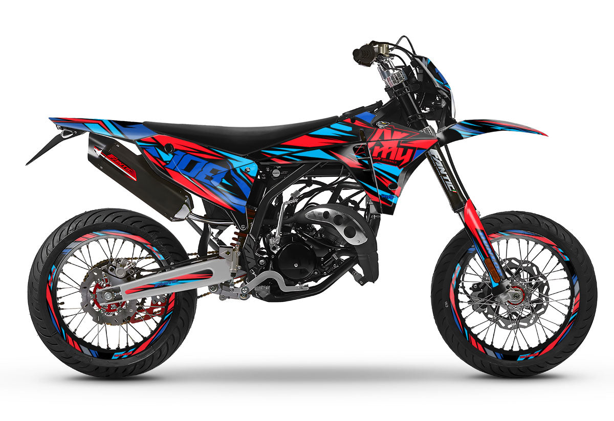 Dekor kit Fantic 50cc 2023-2025 Electrify | Motorradaufkleber | Personalisierung 50cc | armysctv