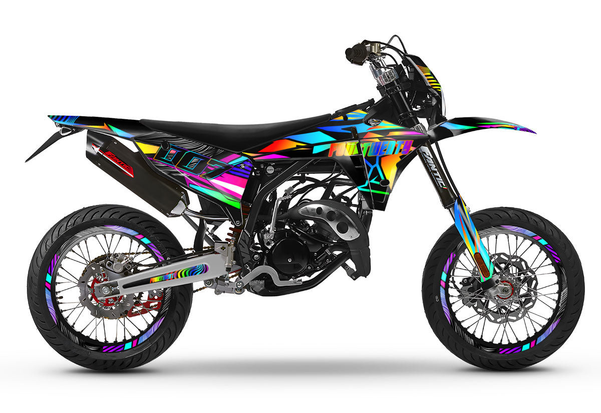 Dekor kit Fantic 50cc 2023-2025 Fourtwenty | Motorradaufkleber | Personalisierung 50cc | armysctv