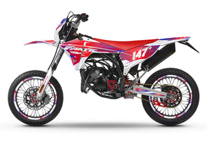 Dekor kit Fantic 50cc 2023-2025 Frankreich | Motorradaufkleber | 50cc Personalisierung | armysctv