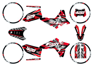 Dekor kit Fantic 50cc 2023-2025 Frost | Motorradaufkleber | Personalisierung 50cc | armysctv