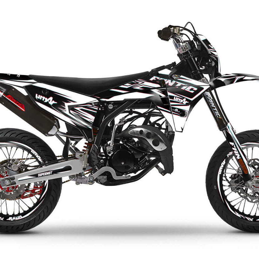 Graphics kit Fantic 50cc 2023-2025 Glitch | motorcycle stickers | 50cc customization | armysctv