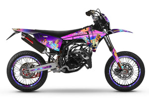 Dekor kit Fantic 50cc 2023-2025 Vice City | Motorradaufkleber | Personalisierung 50cc | armysctv