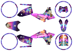 Dekor kit Fantic 50cc 2023-2025 Vice City | Motorradaufkleber | Personalisierung 50cc | armysctv