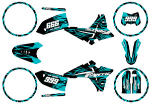 Graphics kit Fantic 50cc 2023-2025 Eighth | motorcycle stickers | 50cc customization | armysctv