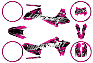 Dekor kit Fantic 50cc 2023-2025 Illuzion | Motorradaufkleber | 50cc Personalisierung | armysctv