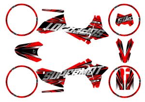 Dekor kit Fantic 50cc 2023-2025 Illuzion | Motorradaufkleber | 50cc Personalisierung | armysctv
